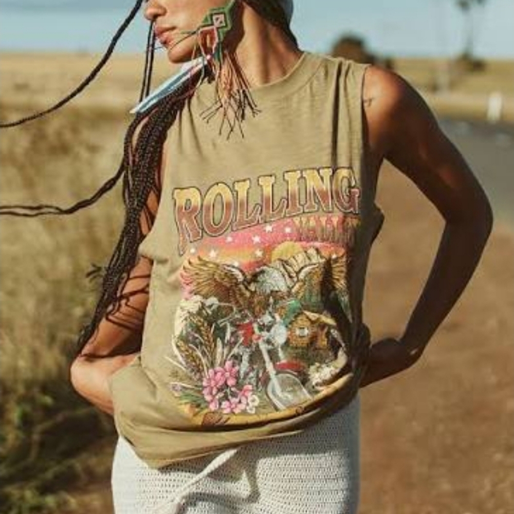 Spell & The Gypsy Designs Rolling Valley Biker Tank Top Singlet